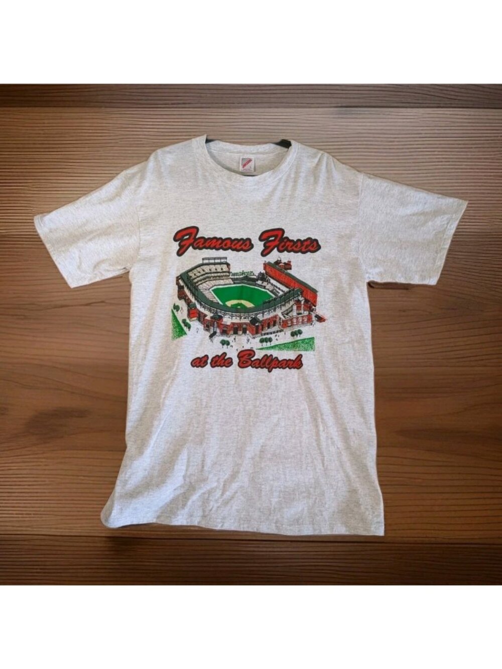 Vintage Orioles Camden Yards Inaugural Season T-Shirt L Famous Firsts Shirt
